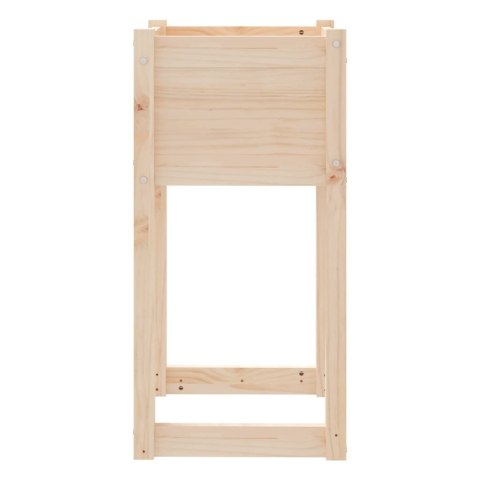 Donice, 2 szt., 40x40x81 cm, lite drewno sosnowe