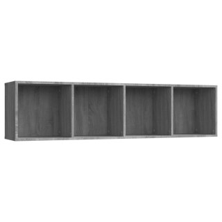 Regał na książki pod TV, szary dąb sonoma, 143x30x36 cm