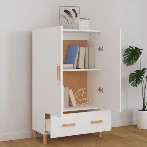 Szafka, biała, 70x31x115 cm, materiał drewnopochodny