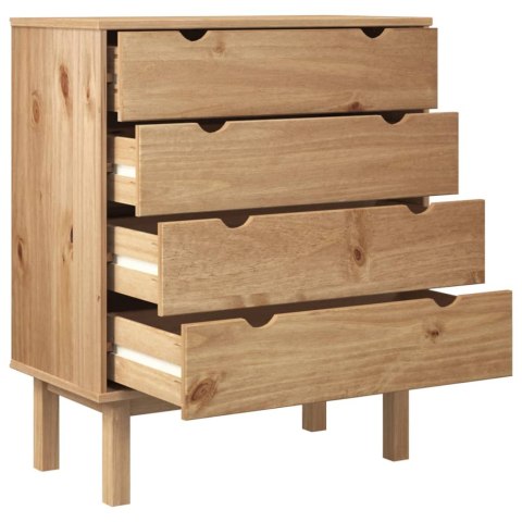 Komoda OTTA, 76,5x39,5x90 cm, lite drewno sosnowe