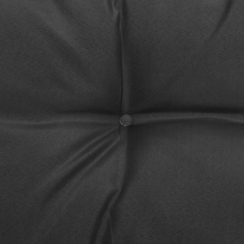 2-osobowa sofa ogrodowa z poduszkami, czarna, drewno sosnowe