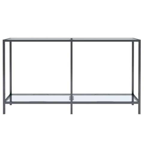 Stolik konsolowy, przezroczysty, 140x35x75,5cm, szkło hartowane