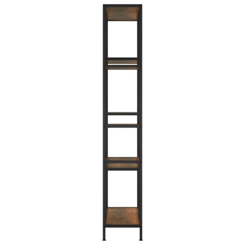 Regał na książki, 80x30x180 cm, stal i materiał drewnopochodny