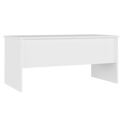 Stolik kawowy, biały, 102x50,5x46,5 cm, materiał drewnopochodny