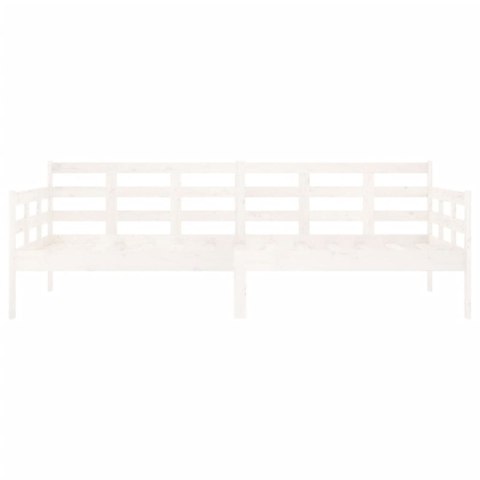 Łóżko dzienne, białe, lite drewno sosnowe, 90x200 cm