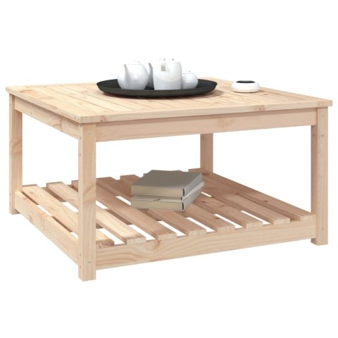 Stolik ogrodowy, 82,5x82,5x45 cm, lite drewno sosnowe