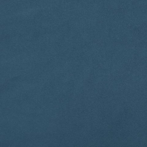 Łóżko kontynentalne, ciemnoniebieska, 140x200cm obite aksamitem