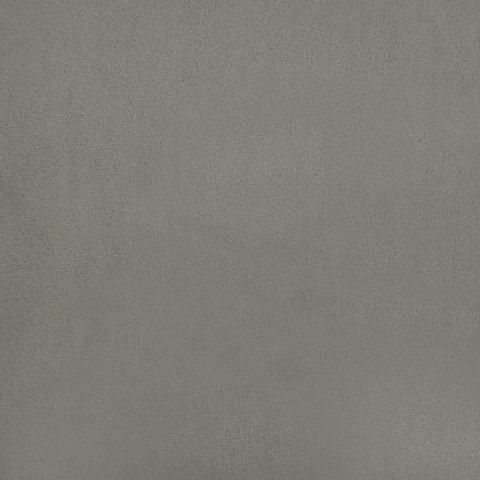 Łóżko kontynentalne, jasnoszare, 200x200 cm, obite aksamitem