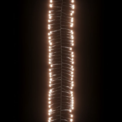 Sznur lampek LED, 2000 diod w kolorze ciepłej bieli, 17 m, PVC