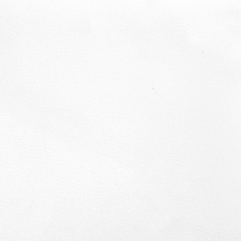 Łóżko kontynentalne z materacem, białe, ekoskóra 80x200 cm