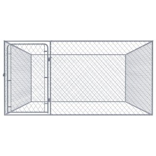 Kojec dla psa z galwanizowanej stali, 2 x 2 x 1 m