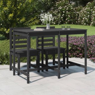 Stolik ogrodowy, szary, 159,5x82,5x110 cm, lite drewno sosnowe