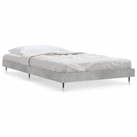 Rama łóżka, szarość betonu, 100x200 cm, materiał drewnopochodny