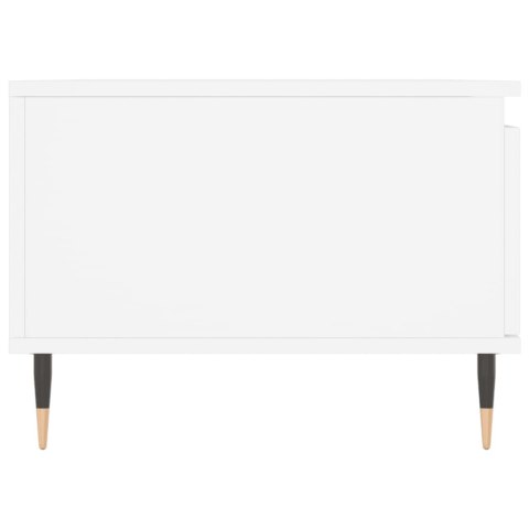 Stolik kawowy, biały 90x50x36,5 cm, materiał drewnopochodny
