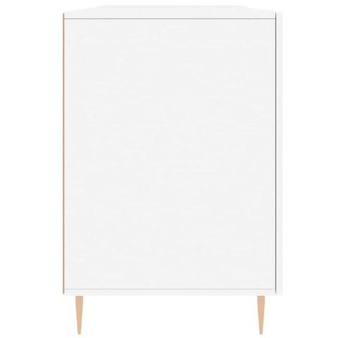 Biurko, białe, 140x50x75 cm, materiał drewnopochodny