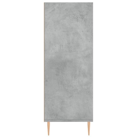 Regał, szarość betonu, 69,5x32,5x90 cm, materiał drewnopochodny