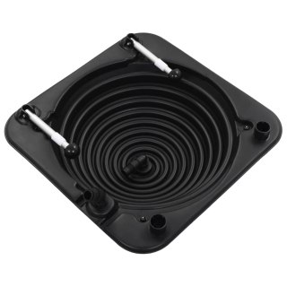 Solarny podgrzewacz basenowy, 75x75x36 cm, HDPE, aluminium