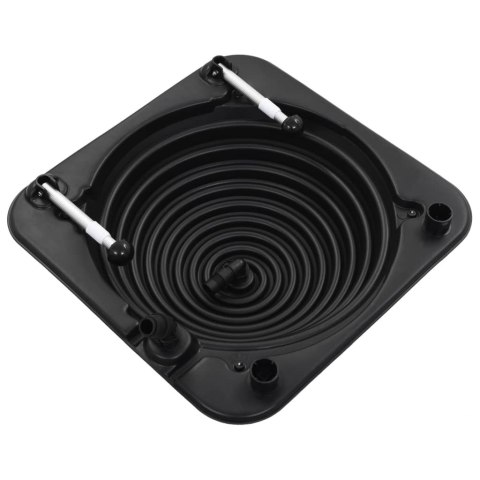 Solarny podgrzewacz basenowy, 75x75x36 cm, HDPE, aluminium