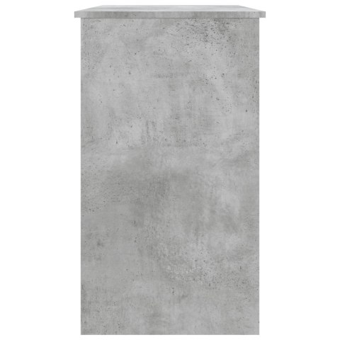 Biurko, szarość betonu, 90x45x76 cm, płyta wiórowa