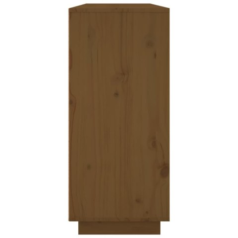 Szafka, miodowy brąz, 120x35x80 cm, lite drewno sosnowe