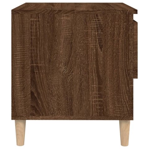 Szafka nocna, brązowy dąb, 50x46x50 cm, materiał drewnopochodny