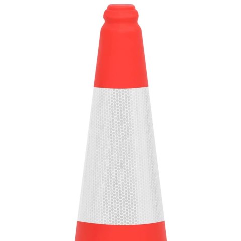 Odblaskowe pachołki drogowe, 10 szt., ciężkie podstawy, 75 cm