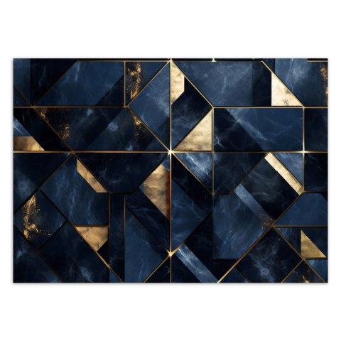 Fototapeta, Niebieski marmur 3D - 368x254