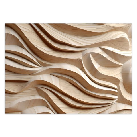 Fototapeta, Fale abstrakcja 3D - 100x70