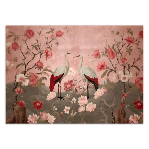 Fototapeta, Kwiaty i ptaki Chinoiserie - 450x315