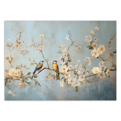 Fototapeta, Ptaki na gałęzi Chinoiserie - 300x210