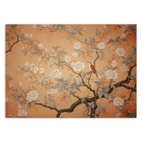Fototapeta, Ptak Drzewo Chinoiserie - 450x315
