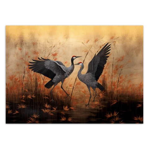 Fototapeta, Żuraw Natura Ptaki - 350x245