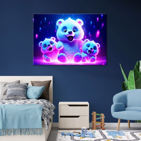 Obraz na płótnie, Uroczy niedźwiadek polarny - 120x80