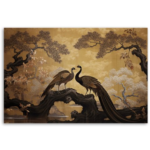 Obraz na płótnie, Pawie Drzewo Bonsai - 100x70