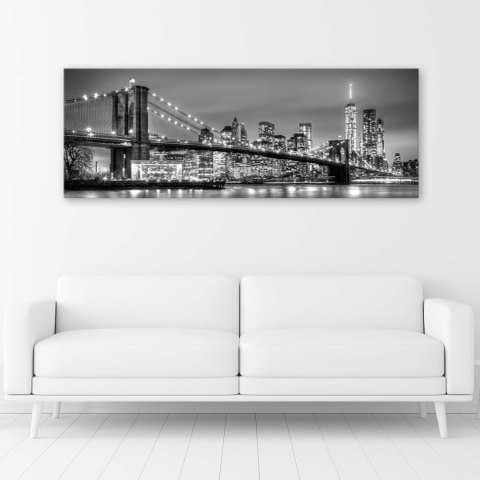 Obraz na płótnie, Most Brookliński Nowy Jork - 120x40