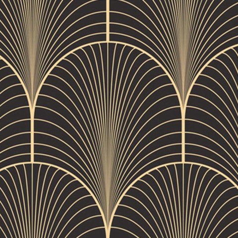 Parawan dwustronny, Geometryczna abstrakcja w stylu glamour - 180x170