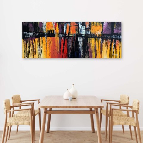 Obraz na płótnie, Kolorowa abstrakcja - 120x40