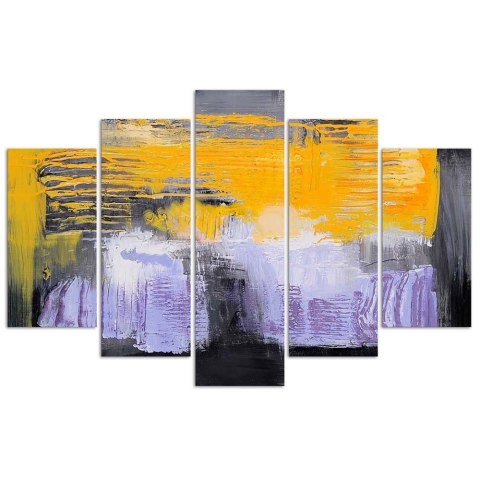 Obraz pięcioczęściowy na płótnie, Magia kontrastu - 100x70