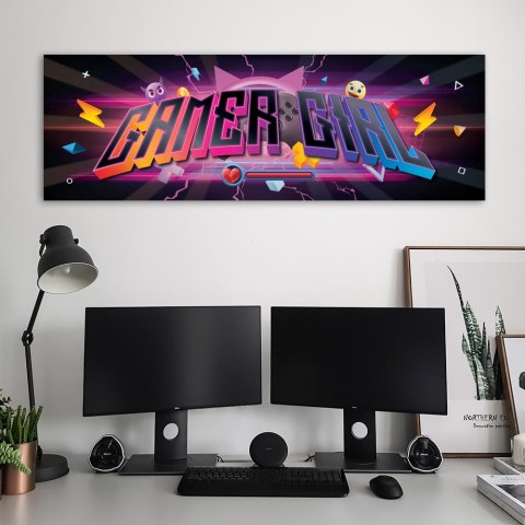 Obraz na płótnie, Napis gaming zone - 90x30