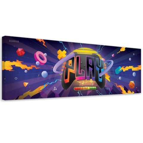 Obraz na płótnie, Symbole gry - 120x40
