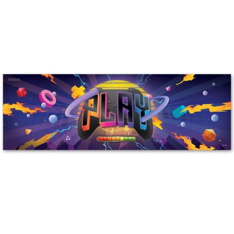Obraz na płótnie, Symbole gry, neon - 90x30