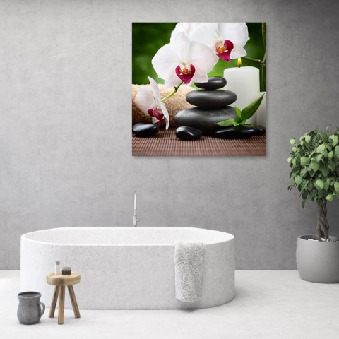 Obraz na płótnie, Orchidee zen - 30x30