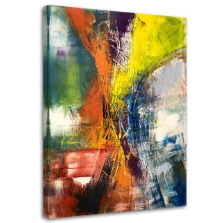 Obraz na płótnie, Abstrakcja Feeria barw - 40x60