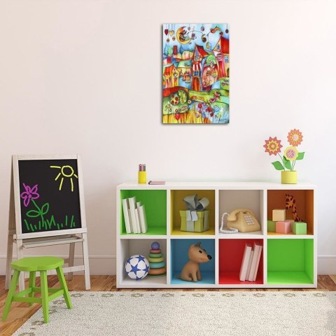 Obraz na płótnie, Bajkowe miasteczko - 70x100