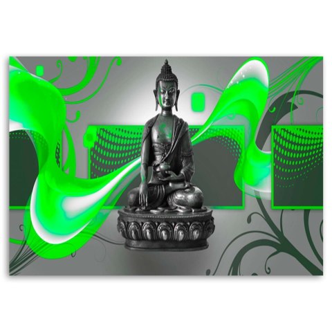 Obraz, Figura Buddy - abstrakcja - 100x70