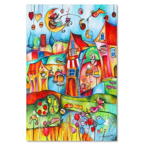 Obraz na płótnie, Bajkowe miasteczko - 60x90