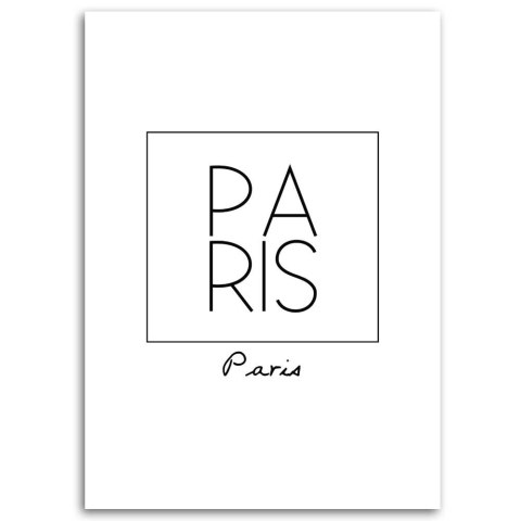 Obraz na płótnie, Napis Paris - 40x60