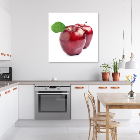 Obraz na płótnie, Owoce jabłka - 40x40