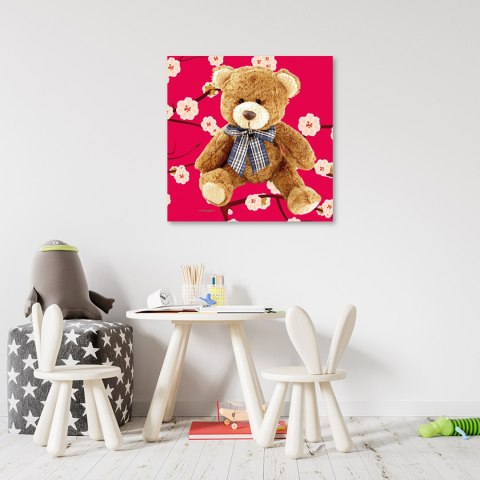 Obraz na płótnie, Pluszowy miś - 40x40