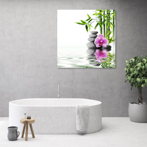 Obraz na płótnie, Ogród wodny zen - 40x40